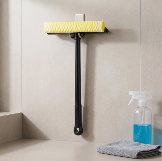 2-in-1 Car Squeegee with Sponge Scrubber for Window and Glass Cleaning - Image 2