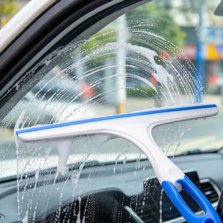 Glass Door Squeegee Set for Shower Bathroom and Household Cleaning