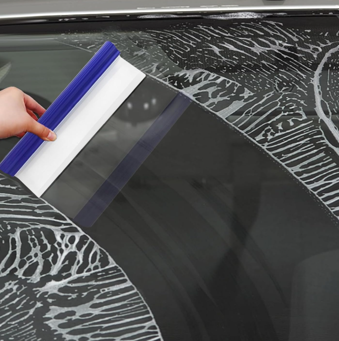Silicone Car Window Squeegee for Quick Water Removal from Glass