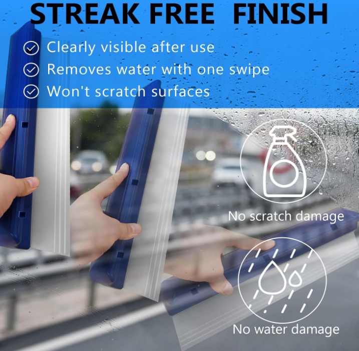 Silicone Car Window Squeegee for Quick Water Removal from Glass - Image 2