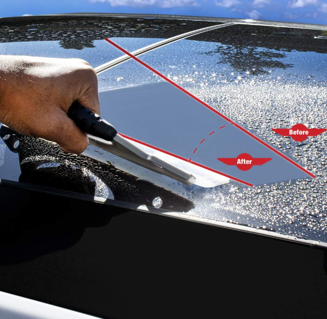 Flexible Silicone Water Blade Squeegee for Car Glass and Surface Cleaning